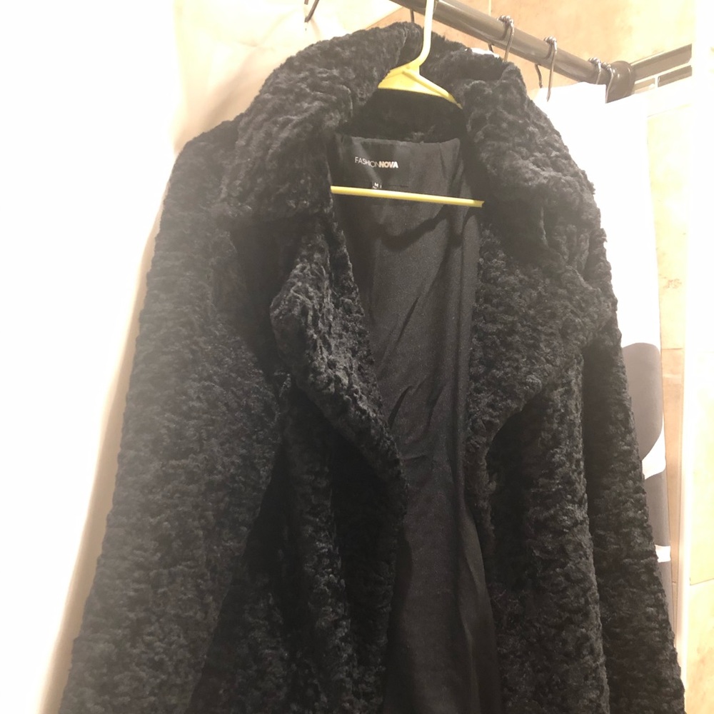 Fashion Nova Plush Peacoat M